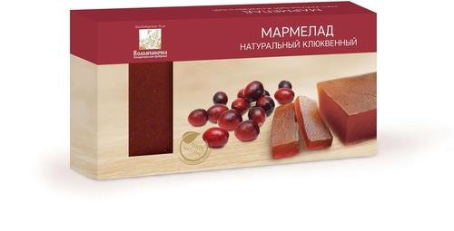 №2 Мармелад пластовый 210г клюквенный в Алексеевке