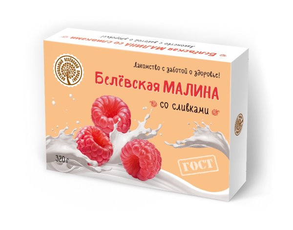 №2 Малина со сливками Белёвская, 320г   в Алексеевке