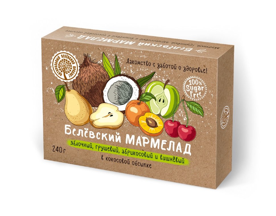  Мармелад белевский на фруктозе 240г  в Алексеевке