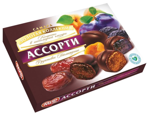 №2 КФ МИР Фруктовое наслаждение (набор шоколадных конфет) 170г в Алексеевке