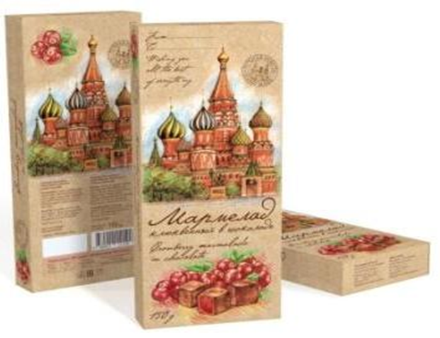  Сладарт Мармелад Клюквенный в тёмном шоколаде, 150г  в Алексеевке